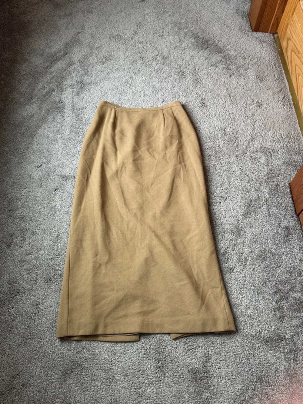 Kasper Tan 2 Piece Blazer Skirt Suit Petite SIZE 6P/4P Career Office
